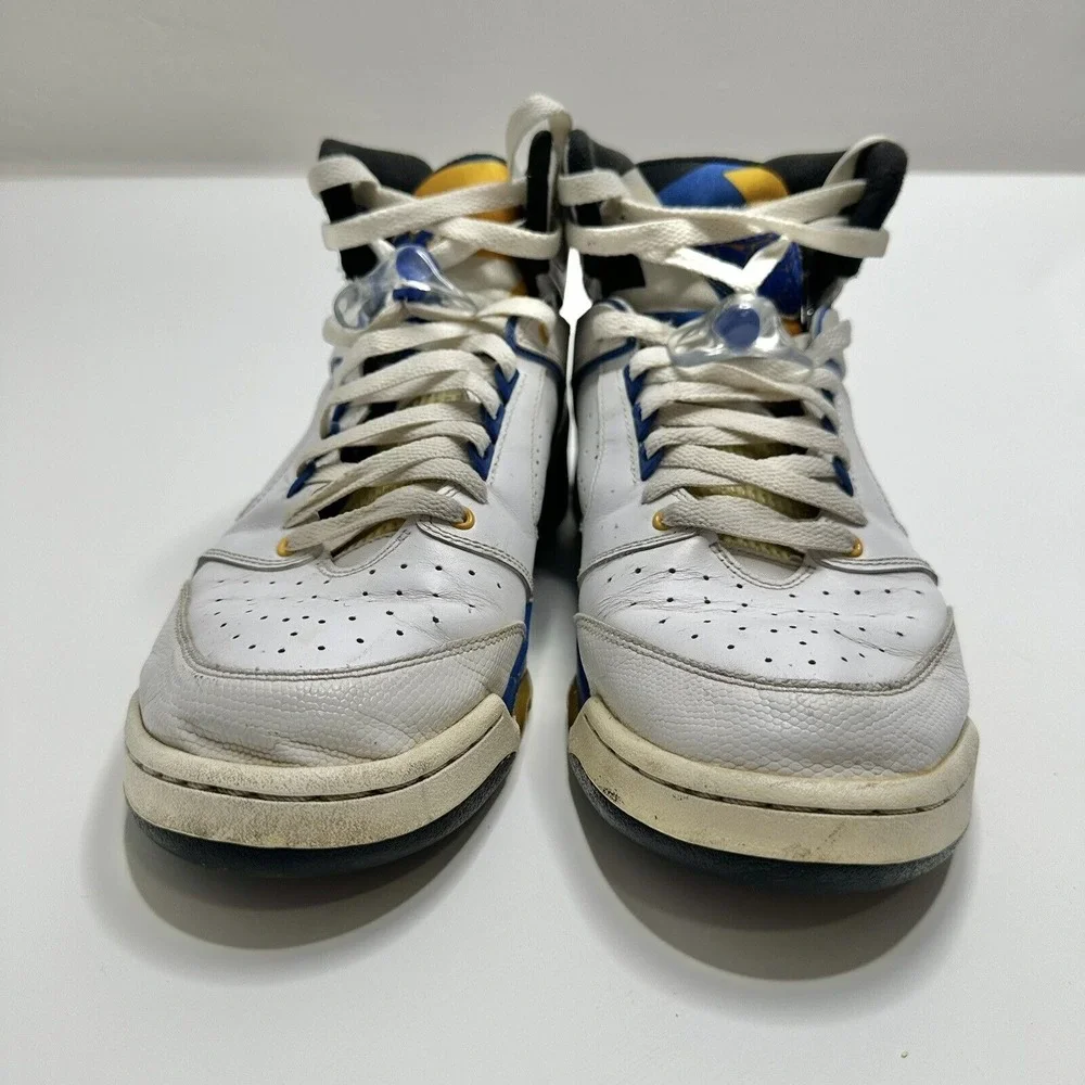 Nike Air Jordan‎ Sixty plus 60+ Laney Size 10.5 Mens Shoes White Blue Yellow